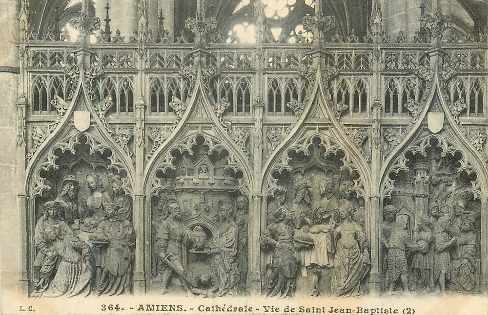 Amiens - Kathedrale - Leben des Heiligen Johannes des Täufers (2) - L.C. n°364 - Vorderseite