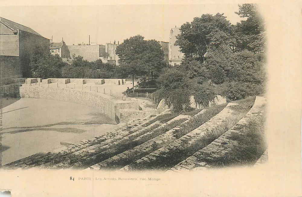 Parigi - Le Arène Romane, via Monge - Recto