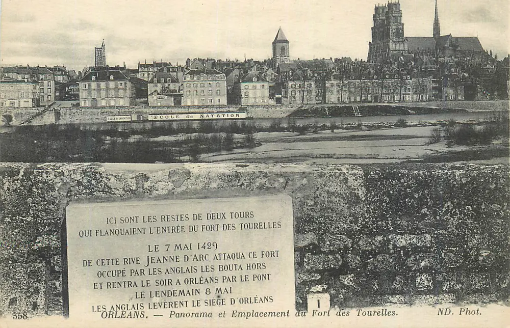 Orléans — Lage des Forts des Tourelles — Jeanne d'Arc - Vorderseite