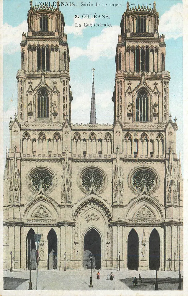 Orléans — A Catedral — Série de 12 temas, n°3 - Frente