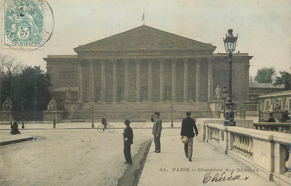 Paris — Câmara dos Deputados — Editor Chérées, n°45 - Frente
