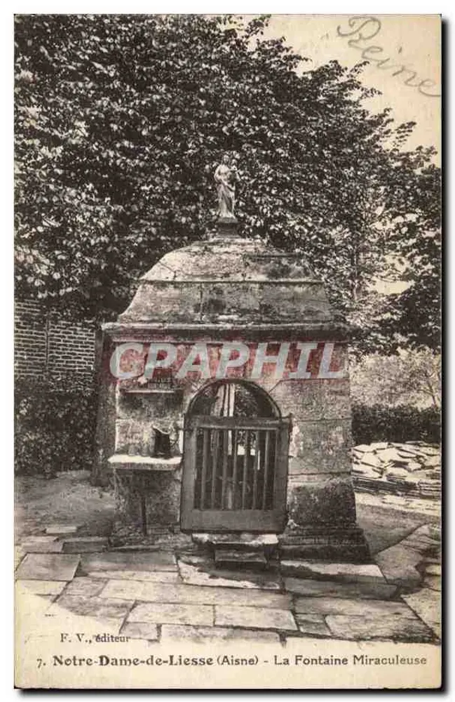 Notre-Dame-de-Liesse (Aisne) — Die Wunderquelle — F. V., Verleger, Nr. 7 - Vorderseite