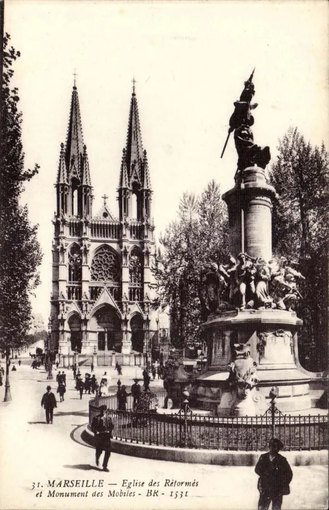 Marseille — Kirche der Reformierten und Denkmal der Mobiles - BR - 1531 - Vorderseite