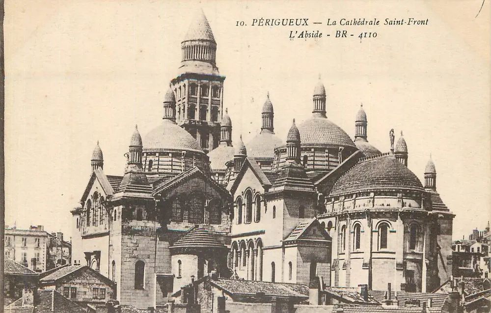 Périgueux — A Catedral de São Front — A Abside - Frente