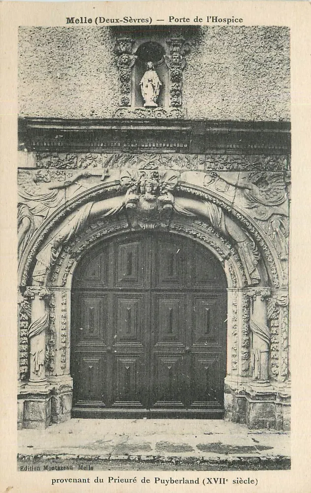 Melle (Deux-Sèvres) — Tor des Hospizes — 17. Jahrhundert - Vorderseite