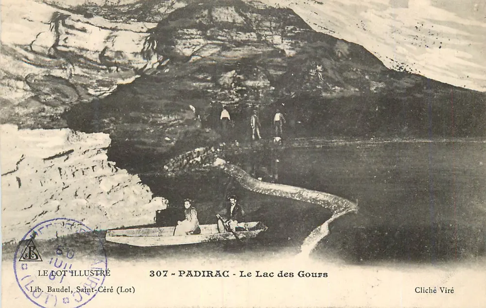Padirac - Der See der Gours — Lib. Baudel, Saint-Céré (Lot) Nr. 307 - Vorderseite