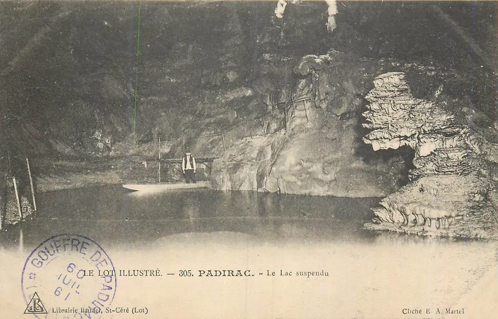 Padirac — Der Hängende See — Librairie Baudel, St-Céré (Lot) - Vorderseite