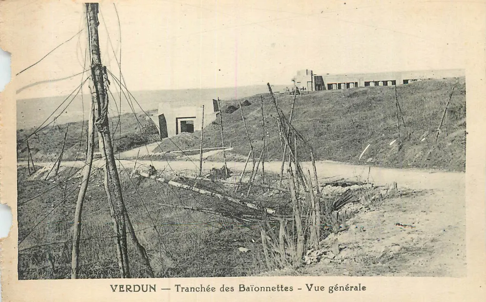 Verdun — Schützengraben der Baïonnettes — Allgemeiner Blick - Vorderseite