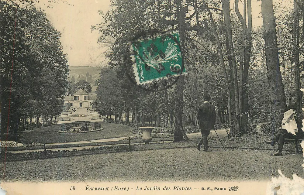 Évreux (Eure) — Le Jardin des Plantes — B. F., PARIS - Frente