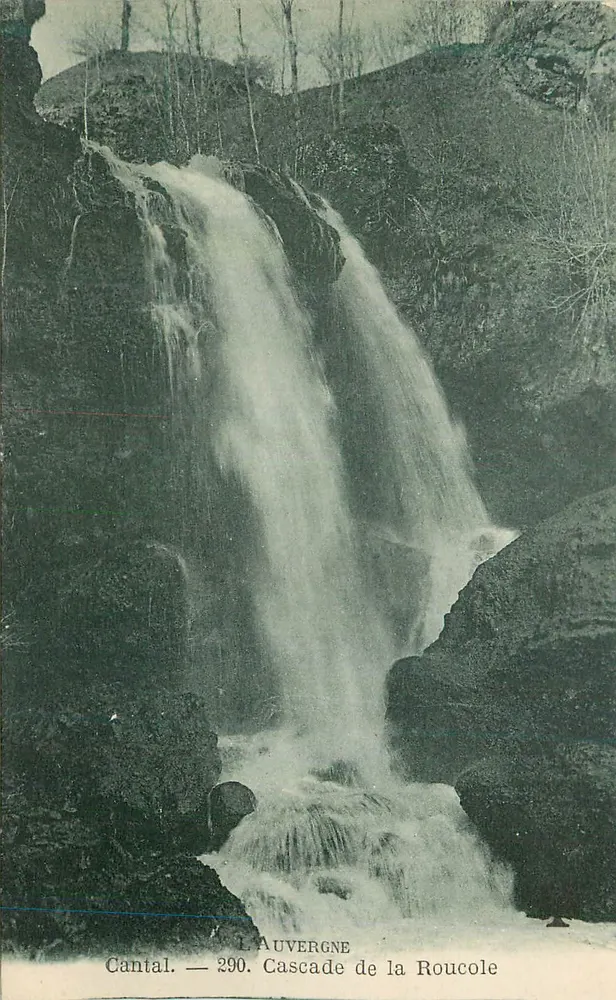 Cantal — Wasserfall der Roucôle — L'Auvergne 290 - Vorderseite