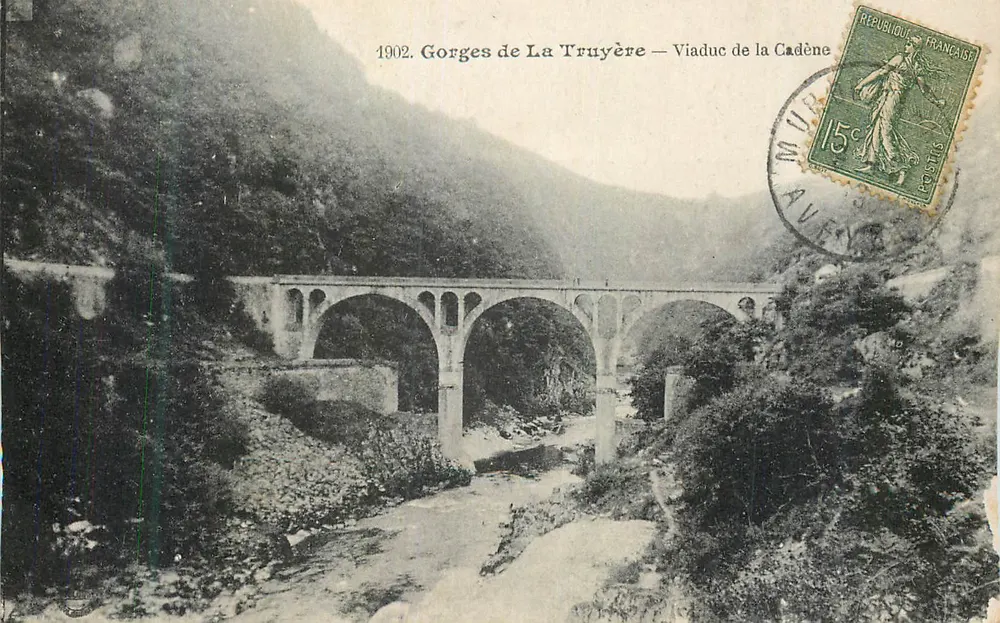 Gorges de La Truyère — Viaduc de la Cadène — 1902 - Vorderseite