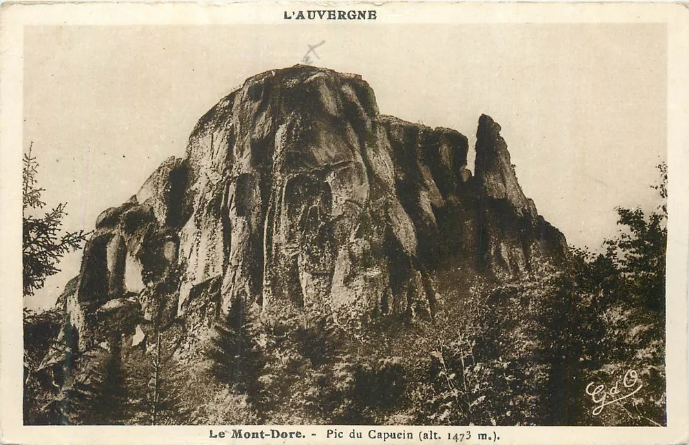 Mont-Dore - Gipfel des Capucin (Höhe 1473 m.) — Auvergne, Verlag GdO - Vorderseite