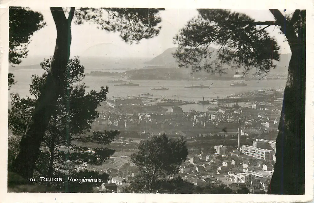 Toulon — Vista geral — editor desconhecido, n° de série 181 - Frente