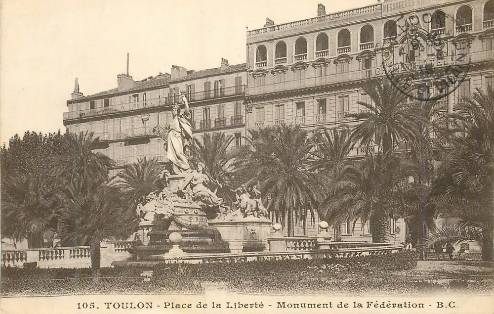 Toulon - Place de la Liberté - Monument de la Fédération - B.C. - Vorderseite