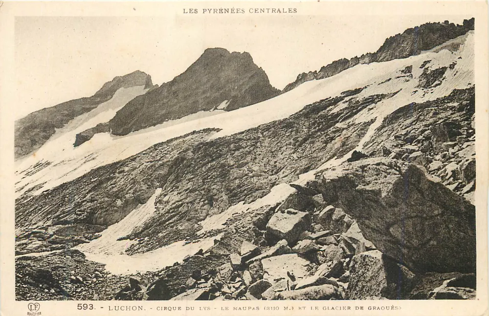 Luchon - Cirque du Lys - Le Maupas (3110 m.) i Glacier de Graouès — Centralne Pireneje - Awers
