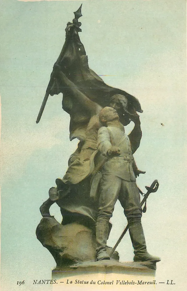 NANTES — Statue des Colonel Villebois-Mareuil — LL. - Vorderseite