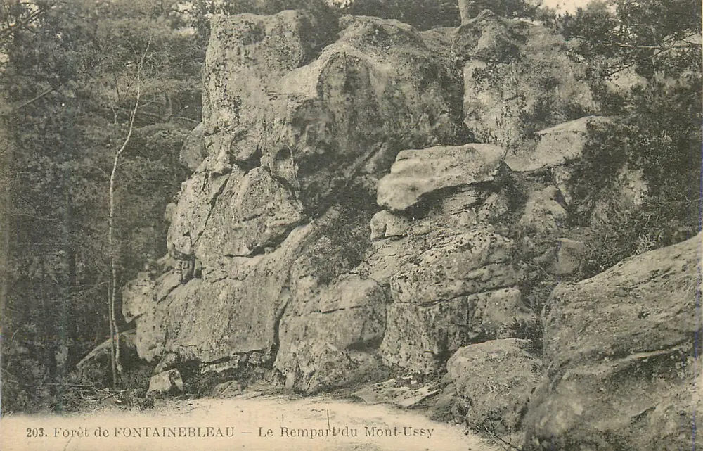 Wald von FONTAINEBLEAU — Der Rempart des Mont-Ussy — Verlag: 203 - Vorderseite