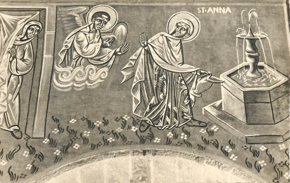 Sint Anna — Aankondiging van de engel — religieuze illustratie - Voorkant
