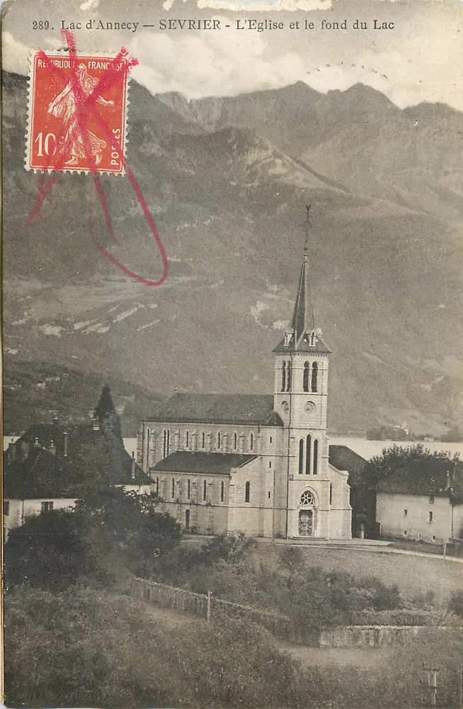 Sevrier — Die Kirche und der Grund des Sees — Verlag Lac d'Annecy, n° 289 - Vorderseite