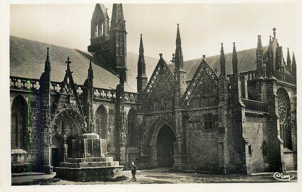 St. Peterskirche in Nantes — Ansicht der Fassade und des Turms — Verlag C. Pim - Vorderseite