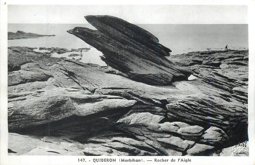 Quiberon (Morbihan) — Rocher de l'Aigle — CPBBy n°147 - Frente