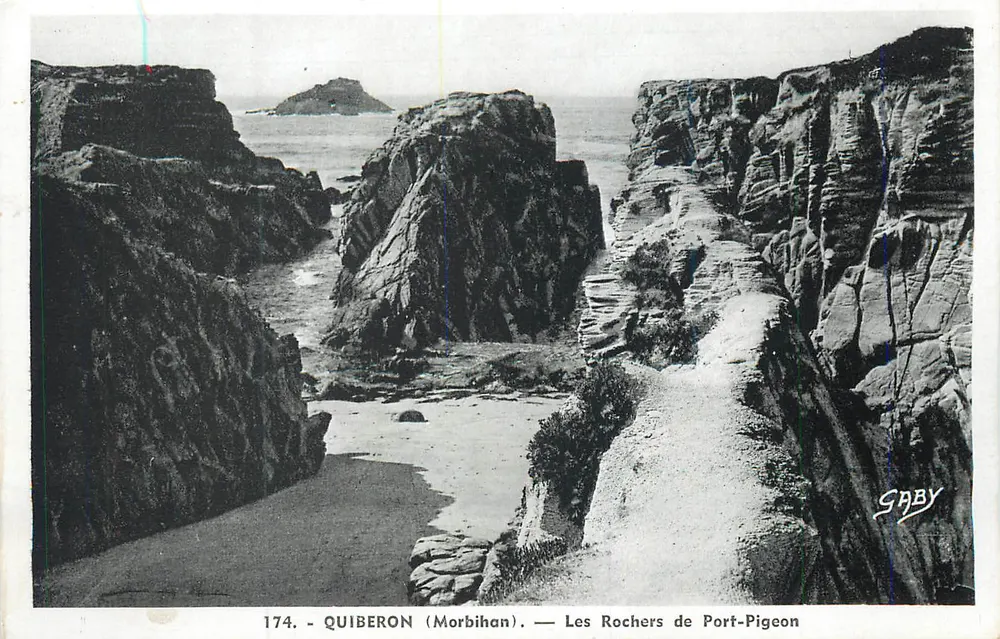 Quiberon (Morbihan) — Die Felsen von Port-Pigeon — Saby - Vorderseite