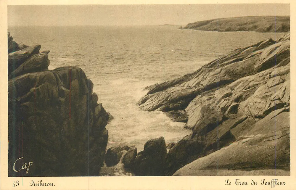 Cap Quiberon — O Trou do Louffleur — editor desconhecido, n° 43 - Frente