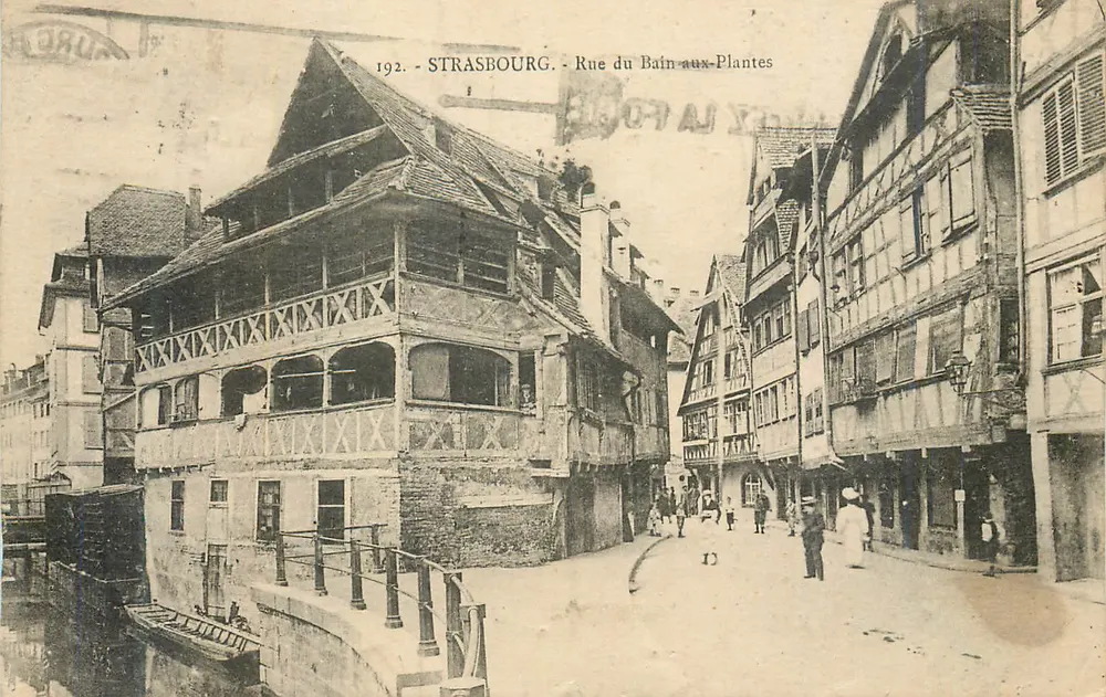 Strasbourg - Rue du Bain-aux-Plantes — Verleger 'A. Lurier' n°192 - Vorderseite