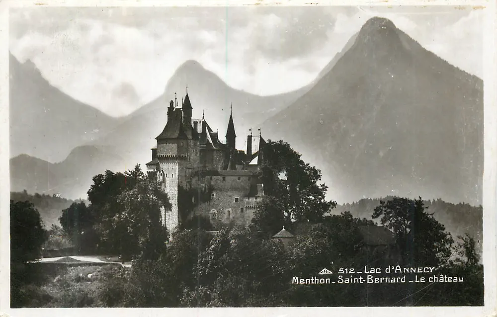 Mentthon-Saint-Bernard — O castelo — Lago d'Annecy — editor Menthon, n° 512 - Frente