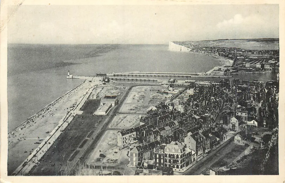 Le Havre — Luftbild des Hafens und der Uferpromenade — Verlag: A. Lefebvre, Nr. 1234 - Vorderseite