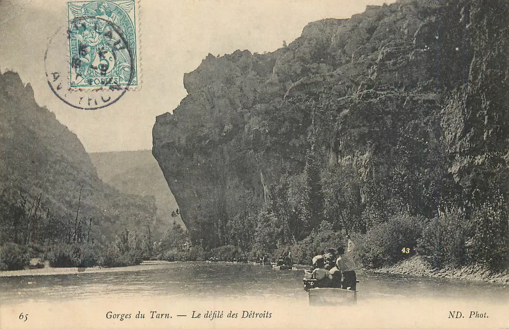 Gorges do Tarn — O Desfiladeiro dos Détroits — ND. Fot. - Frente
