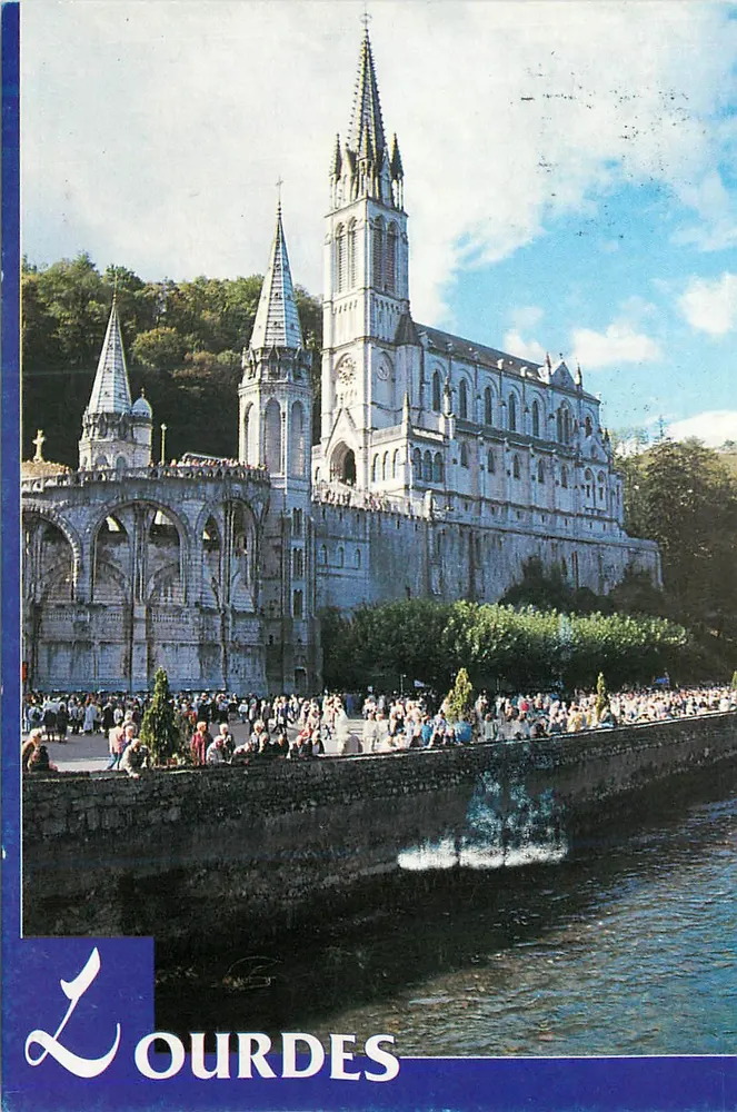 Lourdes — Basílica Nossa Senhora de Lourdes — editor desconhecido, número de série não visível - Frente