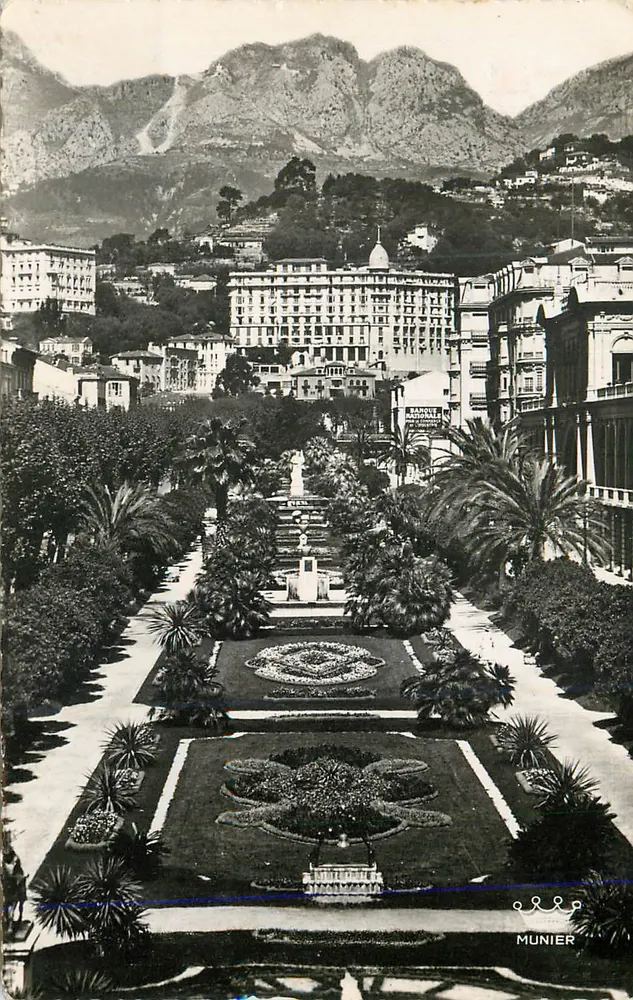 Sommergarten in Monaco — Panoramablick — Munier - Vorderseite