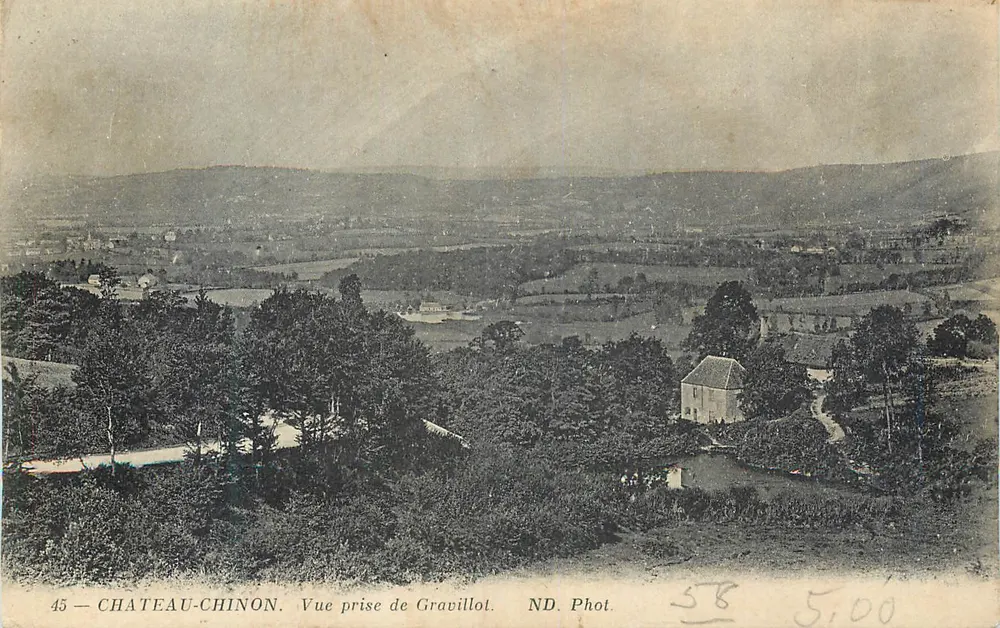 Schloss-Chinon — Ansicht von Gravillot — ND. Foto n°45 - Vorderseite