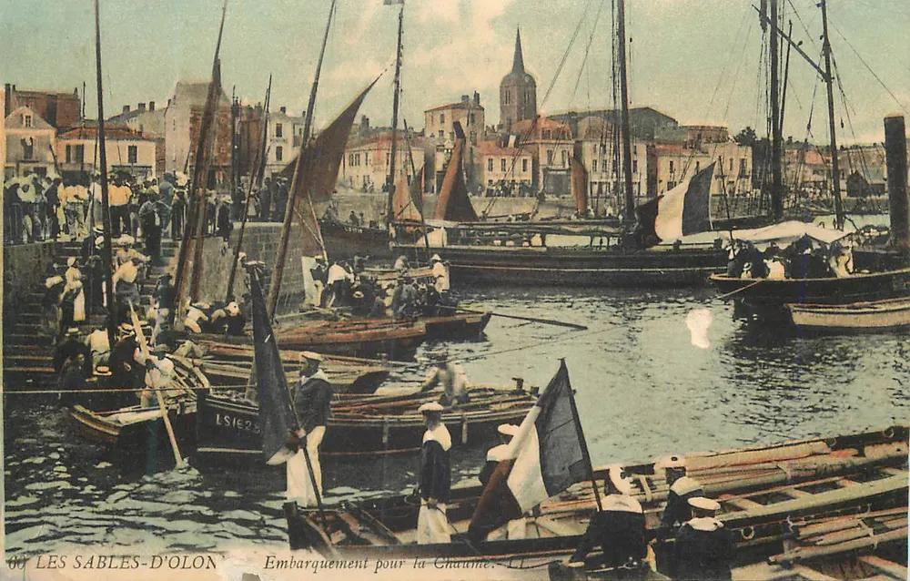 Les Sables-d'Olonne — Embarquement pour la Chaume — éditeur : LSIE23 - Frente
