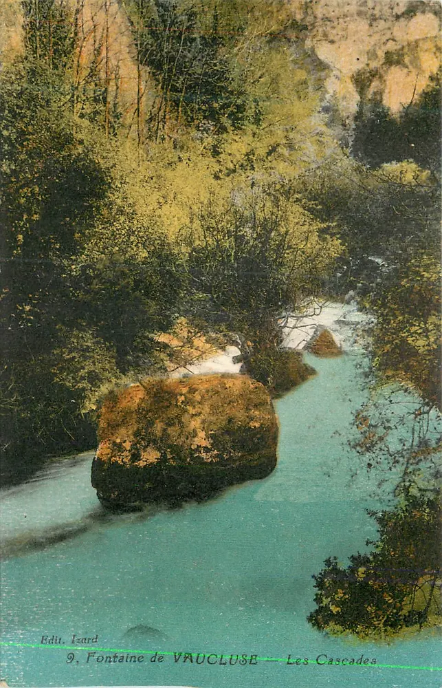 Fontaine de Vaucluse — As Cataratas — Edit. Izard n°9 - Frente