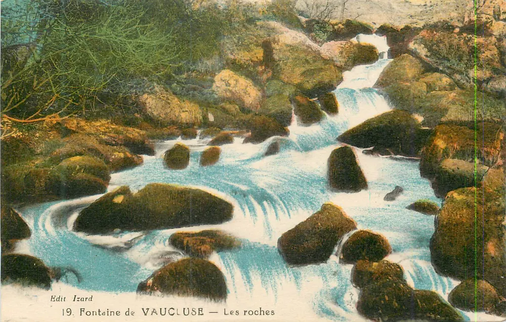 Fonte de Vaucluse — As rochas — Edit Izard n°19 - Frente