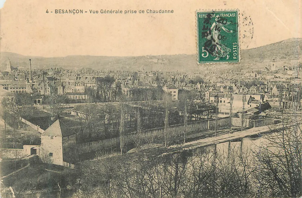 Besançon — Vue Générale prise de Chaudanne — éditeur imprimeur non visible - Frente