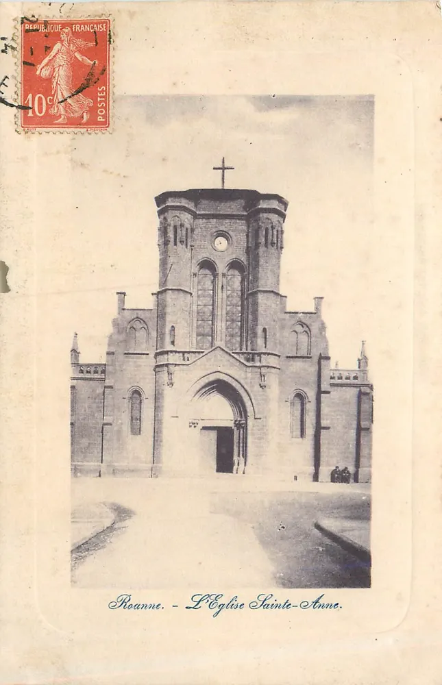 Roanne - A Igreja Santa Ana — Editor desconhecido, número de série não visível - Frente