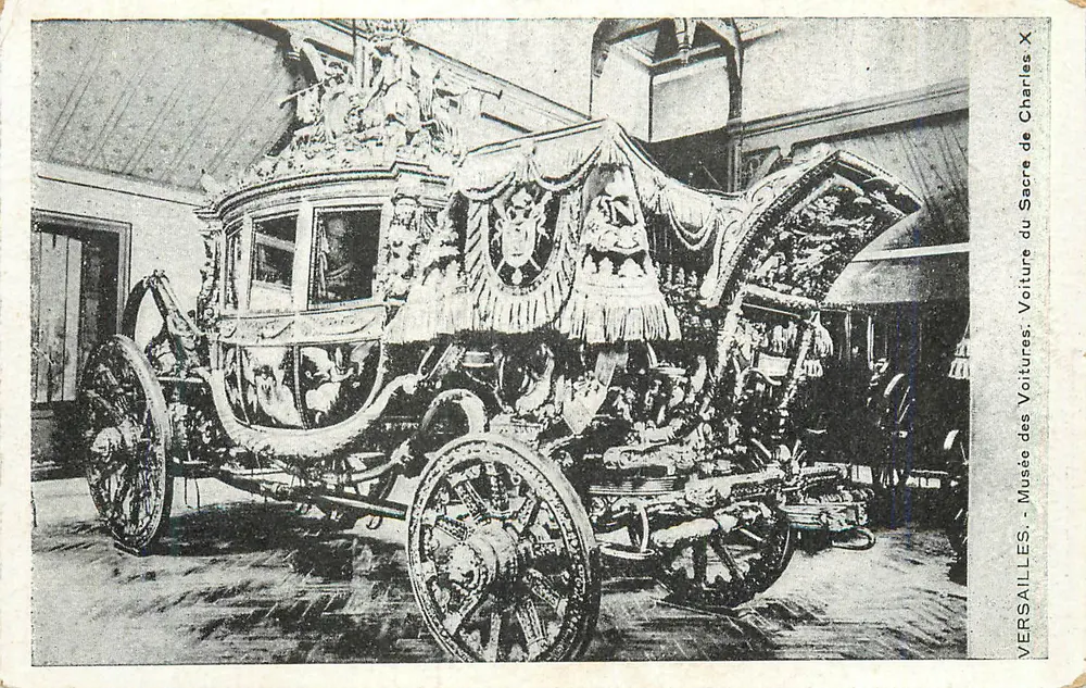 Kutsche der Krönung von Karl X — Musée de Versailles - Vorderseite