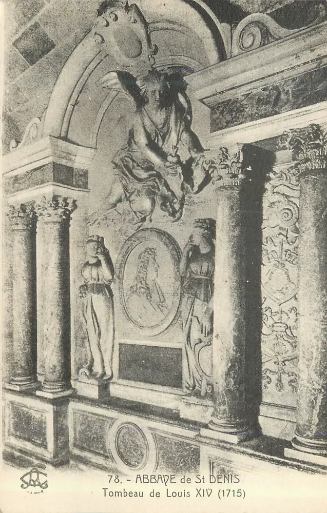 Grabmal von Ludwig XIV — Abtei Saint-Denis (1715) — Verlag L. A. M. (n° 78) - Vorderseite