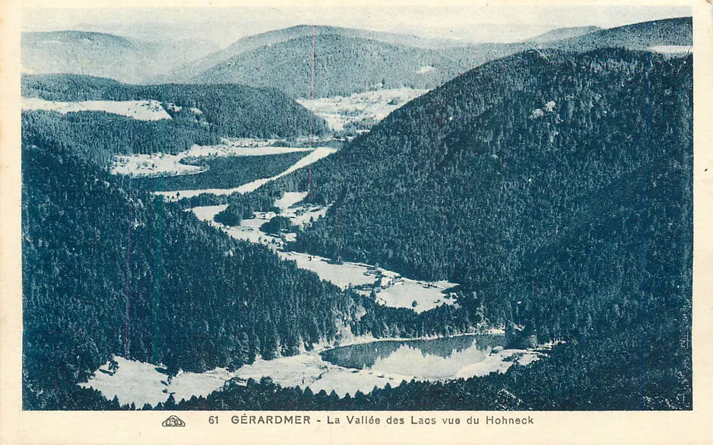 Gérardmer - Tal der Seen Ansicht vom Hohneck — unbekannter Verleger, Seriennummer 61 - Vorderseite
