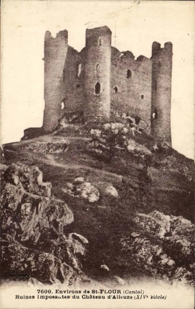 Imposante Ruinen des Schlosses Alleuza — Umgebung von St-FLOUR (Cantal) — Éditions d'Art Brémond - Vorderseite