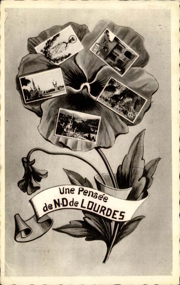 Uma lembrança de Nossa Senhora de Lourdes — C'° des Arts Photocanaves, Lourdes - Frente