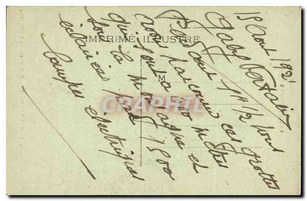 Grotas de BÉTHARRAM — Colunas em formação — Imprimerie Illustrée - Verso
