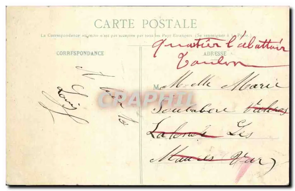Arredores de CHAMBERY — A Casa das Charmettes — Editor: E. Renaud, Chambéry, n° 2043 - Verso