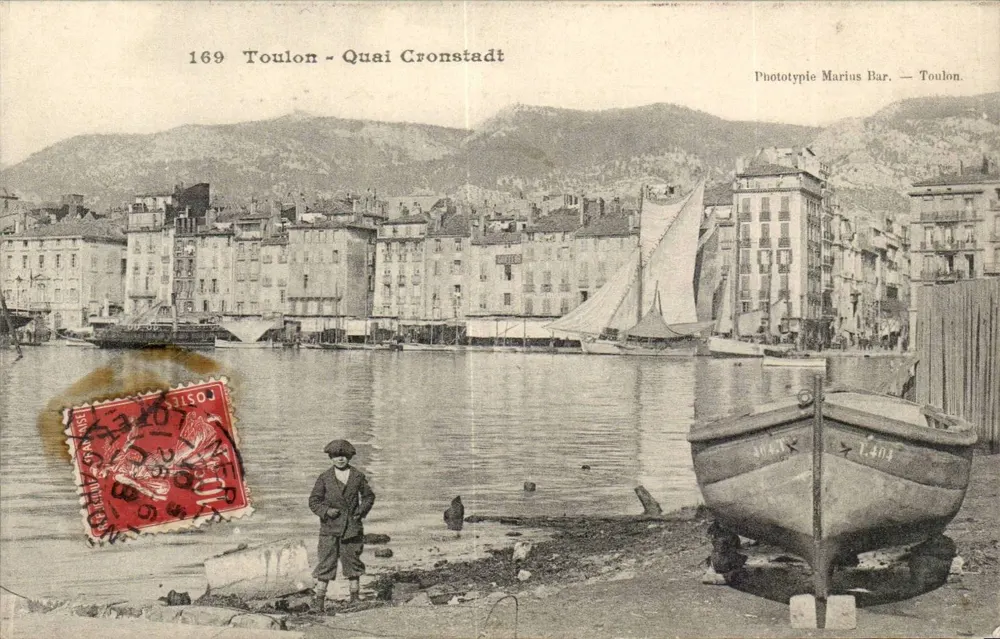 Toulon - Cronstadt Kai — Phototypie Marius Bar — n° 169 - Vorderseite