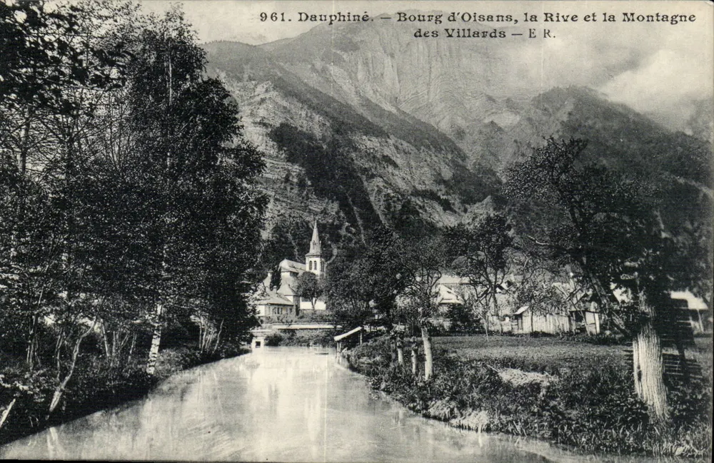 Bourg d'Oisans, die Rive und der Berg der Villards — E.R. — Nr. 961 - Vorderseite