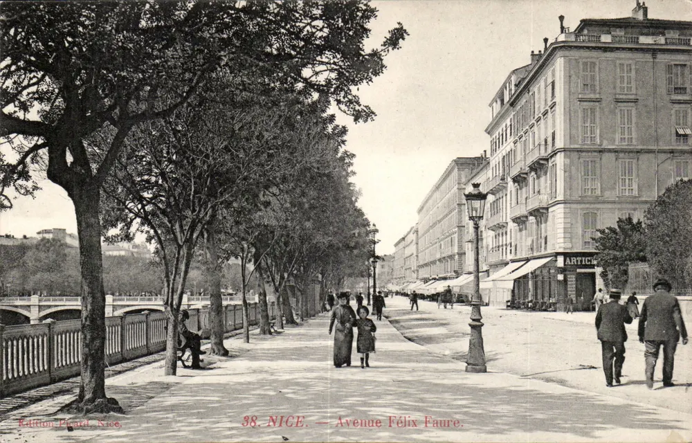 Nice — Avenida Félix Faure — Edição Picard, N°38 - Frente