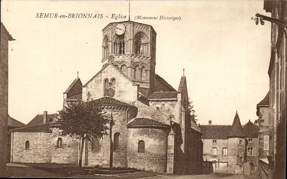 Semur-en-Brionnais — Igreja (Monumento Histórico) — Editor Édouard Béchard - Frente